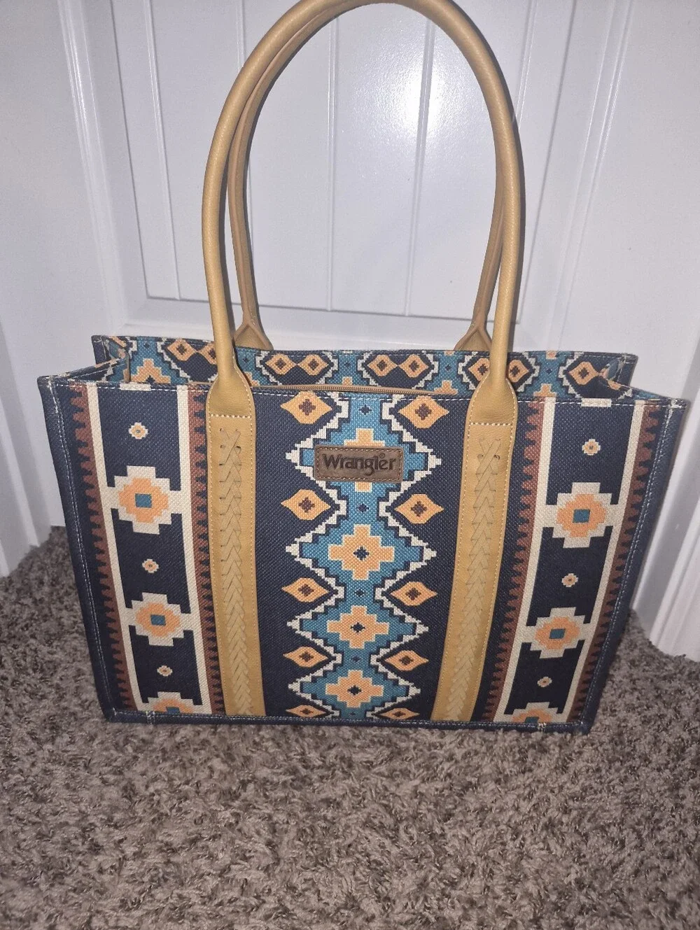 NWOT Wrangler Large Canvas Tote Bag